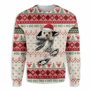 Adorable Chihuahua Dog Scratch Christmas Ugly Sweater