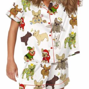 Christmas French Bulldog Pajama Set 1