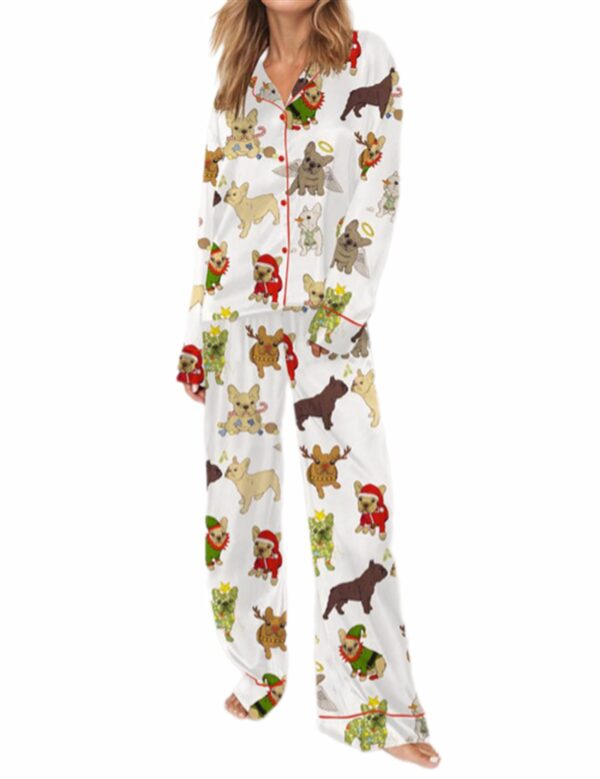 Christmas French Bulldog Pajama Set 2