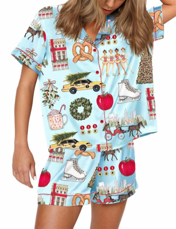 Christmas In New York Pajama Set 1