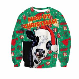 Cow Moor Ry Ugly Christmas Sweater 1