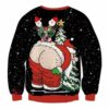 Dog Santa Ass Ugly Christmas Sweater 2