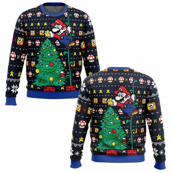 It's a Tree Super Mario Bros Xmas Ugly Christmas Sweater