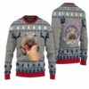 Moo Deng Bouncy Hippo Ugly Christmas Sweater