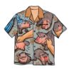 Moo Deng Cute Baby Hippo Hawaiian Shirt