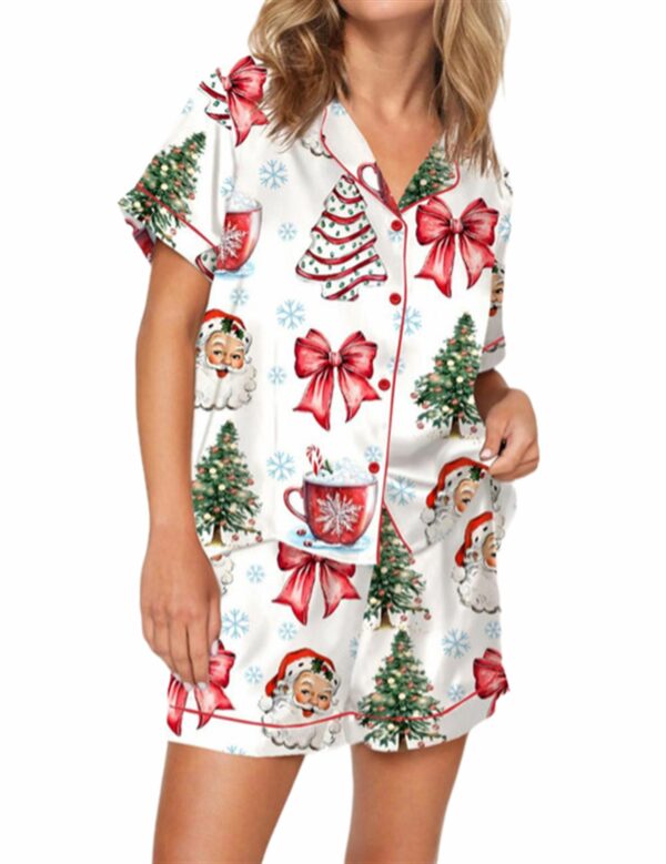 Retro Coquette Christmas Pajama Set 1