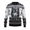 Awesome Wolf Ugly Christmas Sweater 4 7