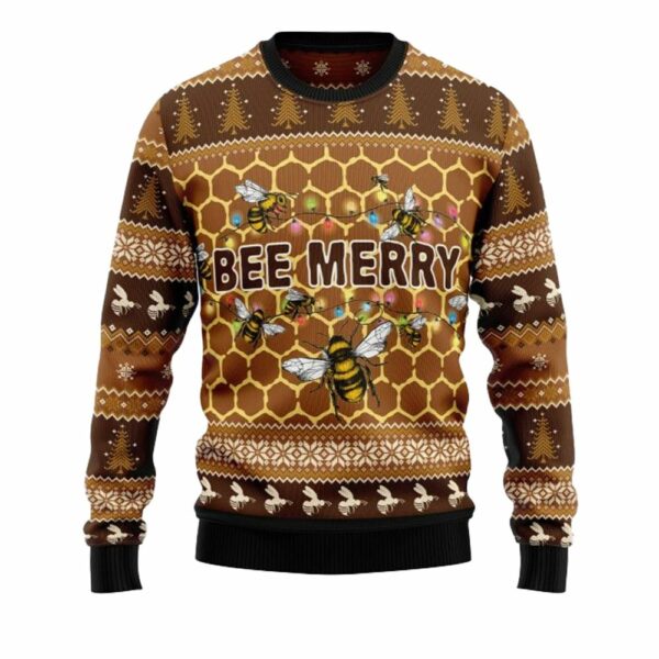 Bee Merry Ugly Christmas Sweater 4 6