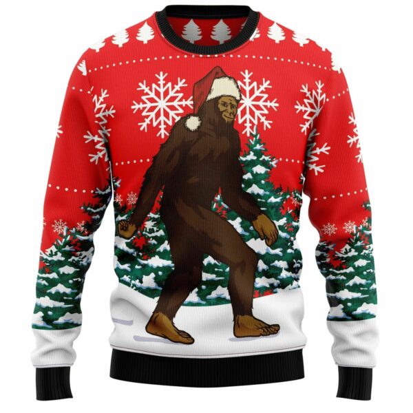 Bigfoot Ugly Christmas Sweater 1 1