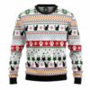 Black Cat Pattern Ugly Christmas Sweater 4 6