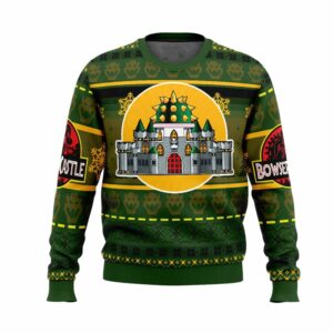 Bowser Castle Ugly Christmas Sweater 4 6