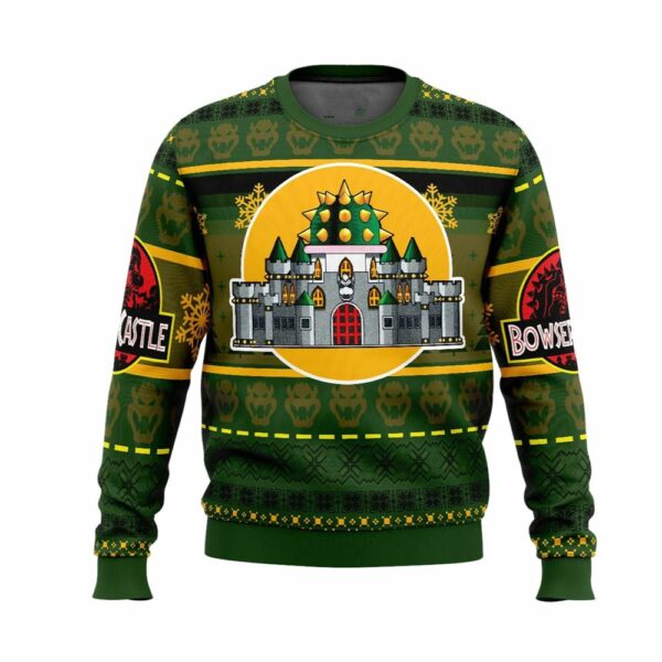 Bowser Castle Ugly Christmas Sweater 4 7