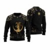 Cancer Golden Zodiac Ugly Christmas Sweater 1 1