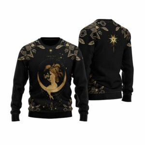 Cancer Golden Zodiac Ugly Christmas Sweater 1 1