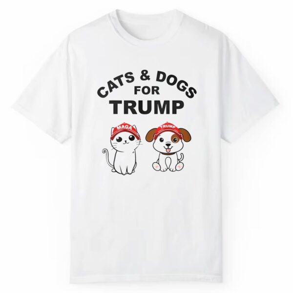 Cats Dogs For Trump Shirt 0 1 2