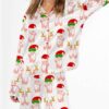 Christmas Ballet Shoes Satin Pajama Set For Women 3