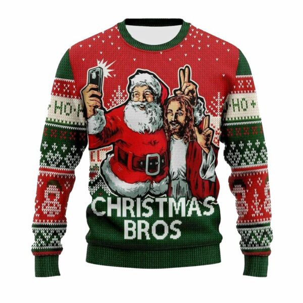 Christmas Bros Ugly Christmas Sweater 4 6