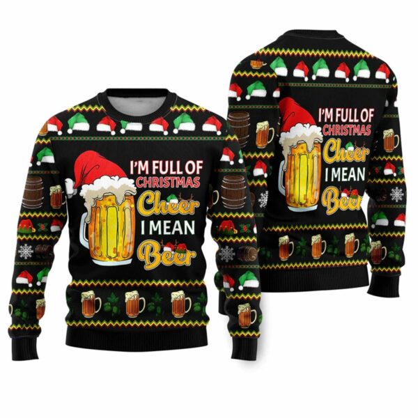 Christmas Cheer Beer Ugly Christmas Sweater 1 1