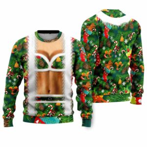 Christmas Funny Faux Bra Suit Funny Ugly Christmas Sweater 1 1