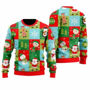 Christmas Holiday Pattern Ugly Christmas Sweater 1 1