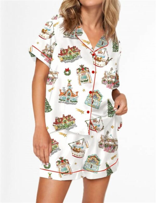 Christmas Joyland Satin Pajama Set For Women 1