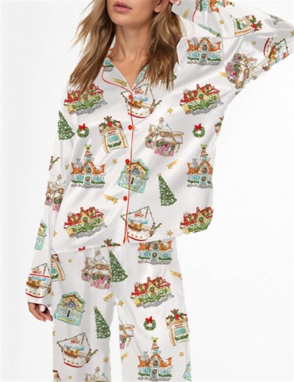 Christmas Joyland Satin Pajama Set For Women 3