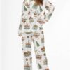 Christmas Joyland Satin Pajama Set For Women 4