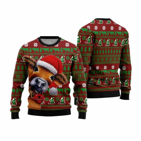 Cow Ugly Christmas Sweater 4 6