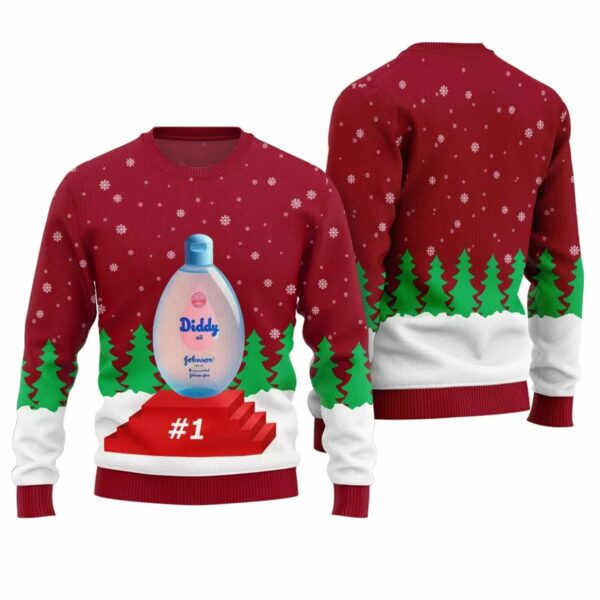 Diddy Oil Award Ugly Christmas Sweater 1 1