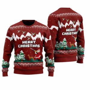 Duck Hunting Christmas Ugly Christmas Sweater 1 1