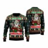 Get Festive with Peace Love Hippie Santa Claus Ugly Christmas Sweater 1 1