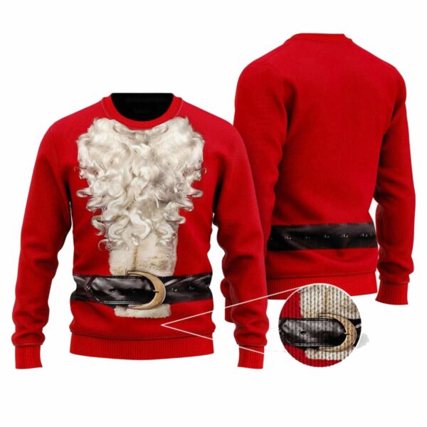 Get Festive with Santa Claus Ugly Christmas Sweater 1 1