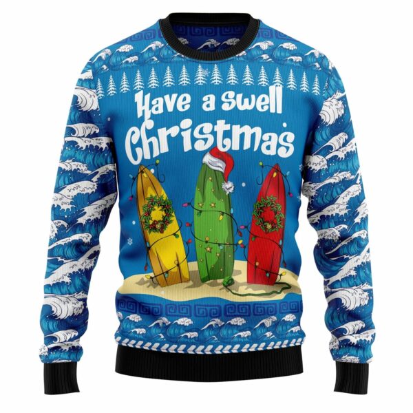 Have a Surfer Swell Christmas Ugly Christmas Sweater