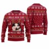 Hello How Can Meow Help Cat Ugly Christmas Sweater 1 1