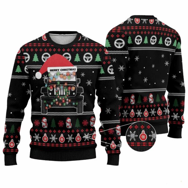 Hobby Jeep Merry Christmas Christmas Ugly Sweater