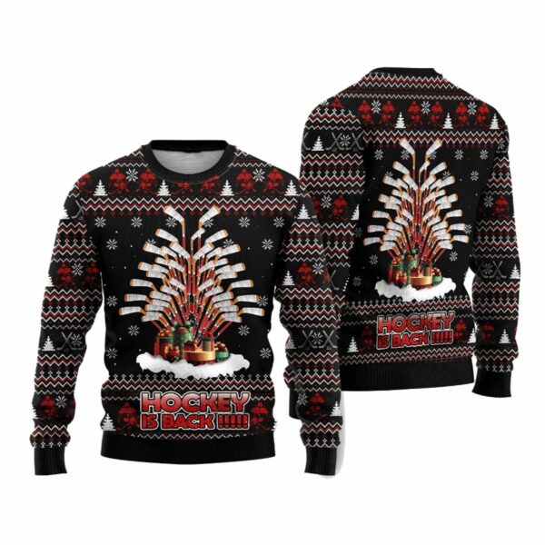 Hockey Is Back Ugly Christmas Sweater 4 6