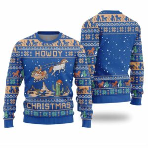 Howdy Christmas Ugly Cowboys Christmas Sweater 1 1