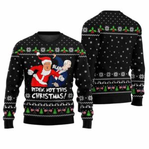 Joe Biden Donald Trump Ugly Christmas Sweater 1 1