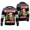 Meowy Ugly Christmas Sweater 1 1