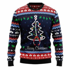 Merry Christmas Nurse Ugly Christmas Sweater 4 6