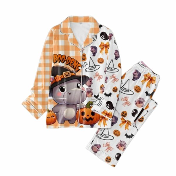 Moo Deng Boo Deng Halloween Pajama Set 1