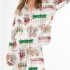 New York Christmas Spectacular Satin Pajama Set For Women 3