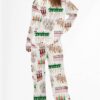 New York Christmas Spectacular Satin Pajama Set For Women 4