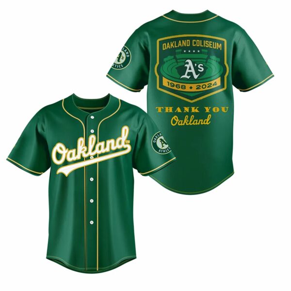 Oakland Dakland Coliseum 1968 2024 Thank You Oakland Jersey