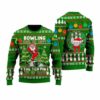 Santa Bowling Go Strike Ugly Christmas Sweater 1 1