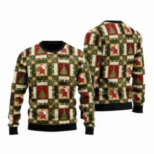 Santa Christmas Pattern Ugly Sweater 1 1