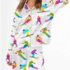 Skiing Life Satin Pajama Set For Women 3