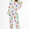 Skiing Life Satin Pajama Set For Women 4