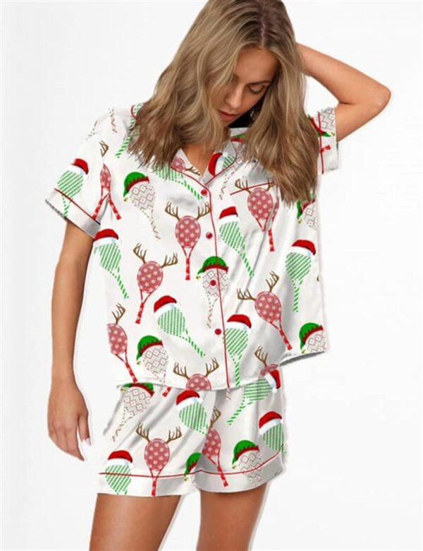 Tennis Racket Christmas Pajama Set