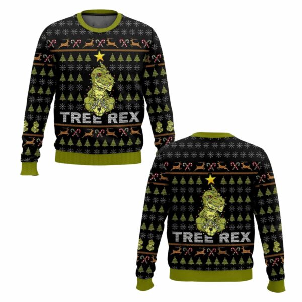 Tree Rex Ugly Christmas Sweater 4 7